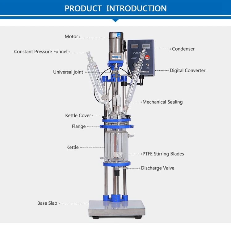 1L glass reactor