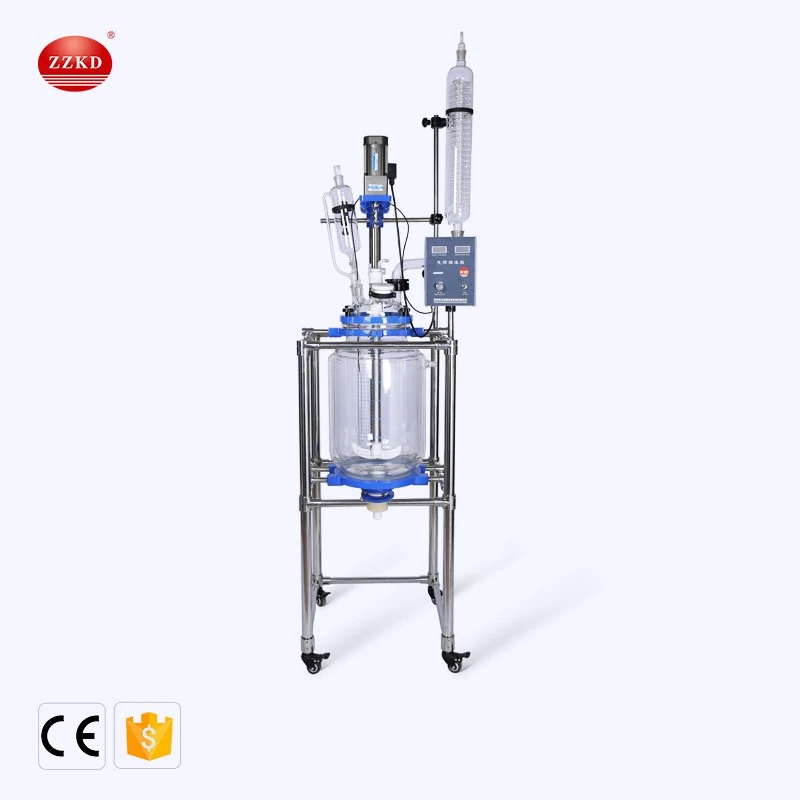 double wall glass reactor
