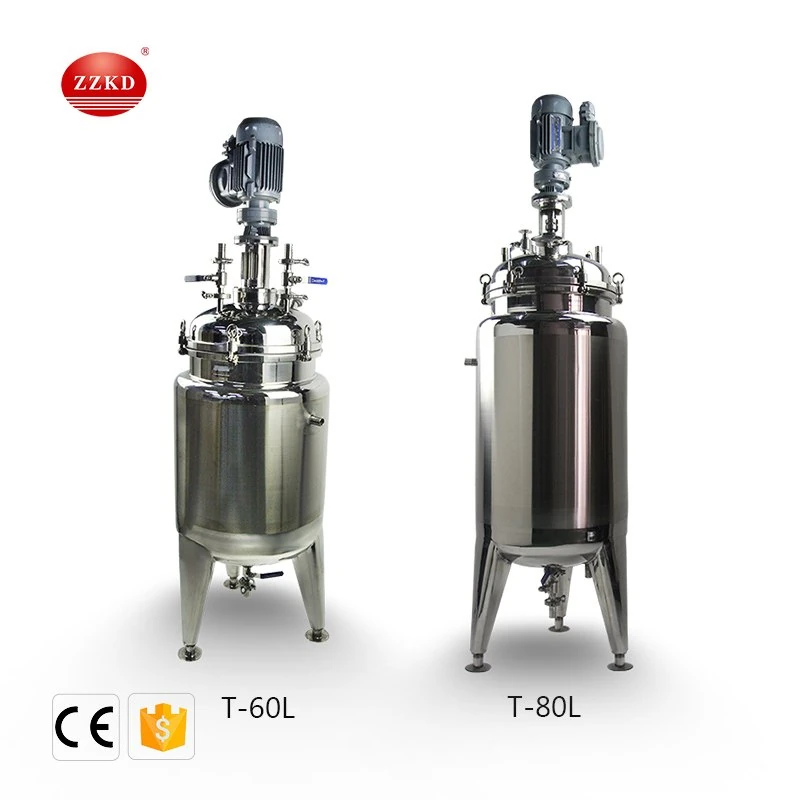 Stainless steel jacketed reactor