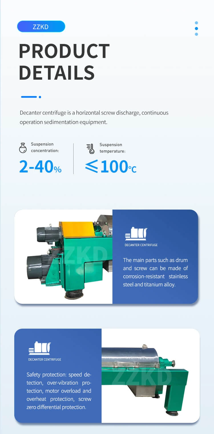 Features of Decanter Centrifuge Features of Decanter Centrifuge