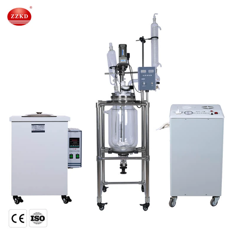 Double Layer Jacketed Glass Reactor Double Layer Jacketed Glass Reactor