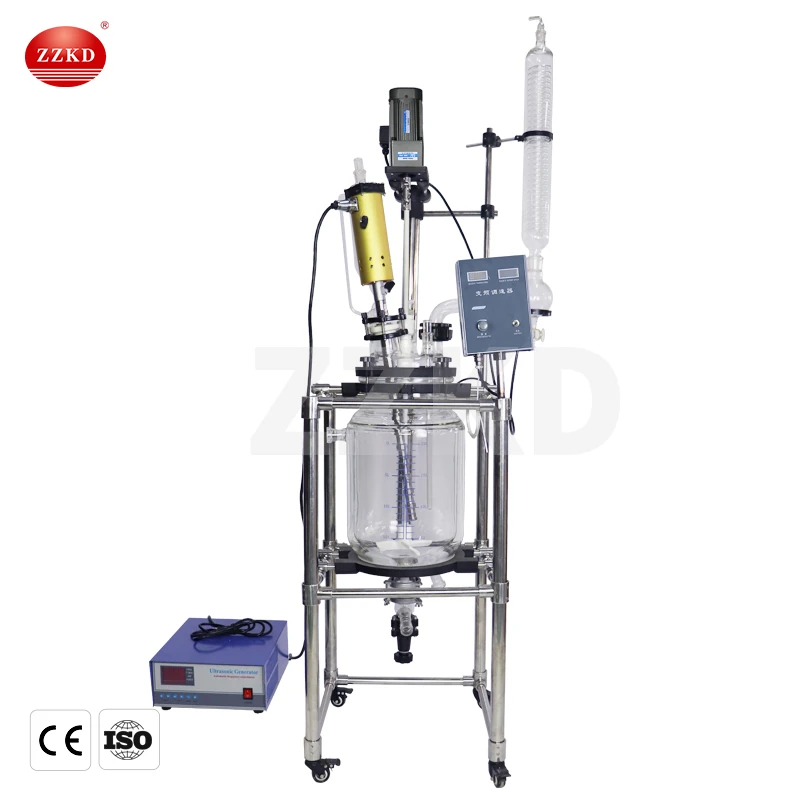 Jacketed Glass Reactor Vessel