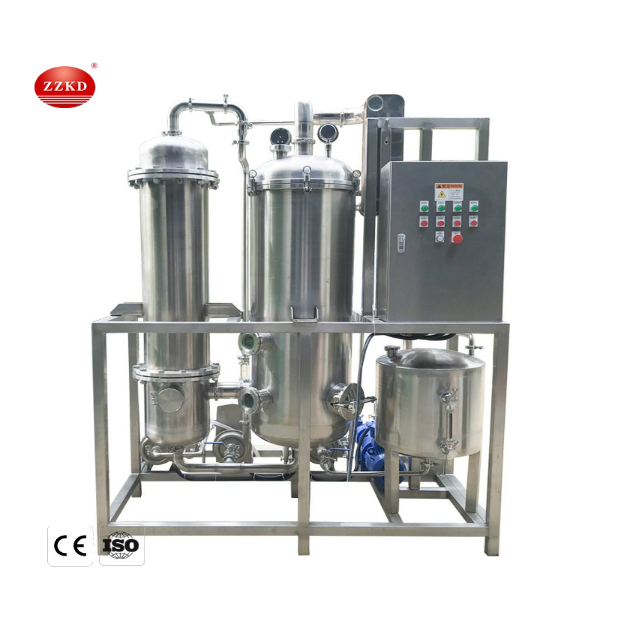 Small falling film evaporator